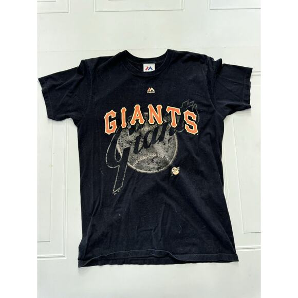 Majestic Other - Men's Majestic San Francisco Giants Medium T-shirt Tee Ticket Stubs Champions